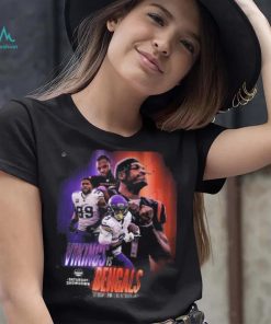 Nfl afc nfc north saturday showdown to kickoff minnesota vikings versus cincinnati bengals poster shirt