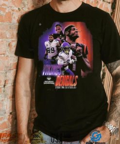 Nfl afc nfc north saturday showdown to kickoff minnesota vikings versus cincinnati bengals poster shirt