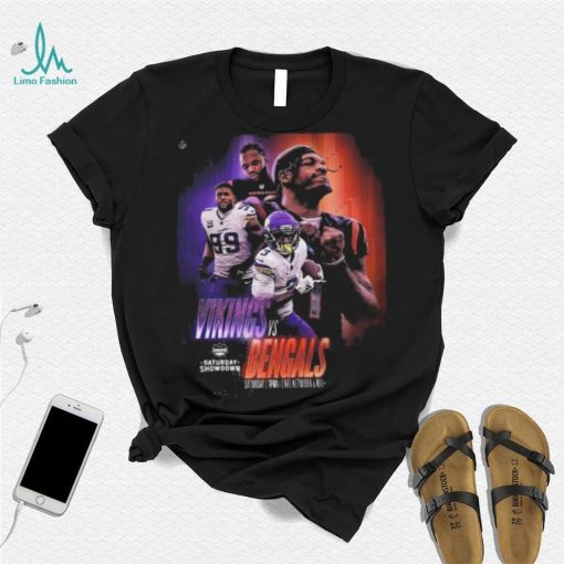 Nfl afc nfc north saturday showdown to kickoff minnesota vikings versus cincinnati bengals poster shirt