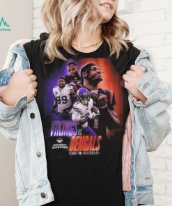 Nfl afc nfc north saturday showdown to kickoff minnesota vikings versus cincinnati bengals poster shirt