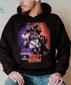 Nfl afc nfc north saturday showdown to kickoff minnesota vikings versus cincinnati bengals poster shirt