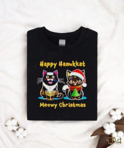 Nice Happy hanukkat meowy Christmas shirt, hoodie, sweater, long sleeve and tank top Nice Happy hanukkat meowy Christmas shirt