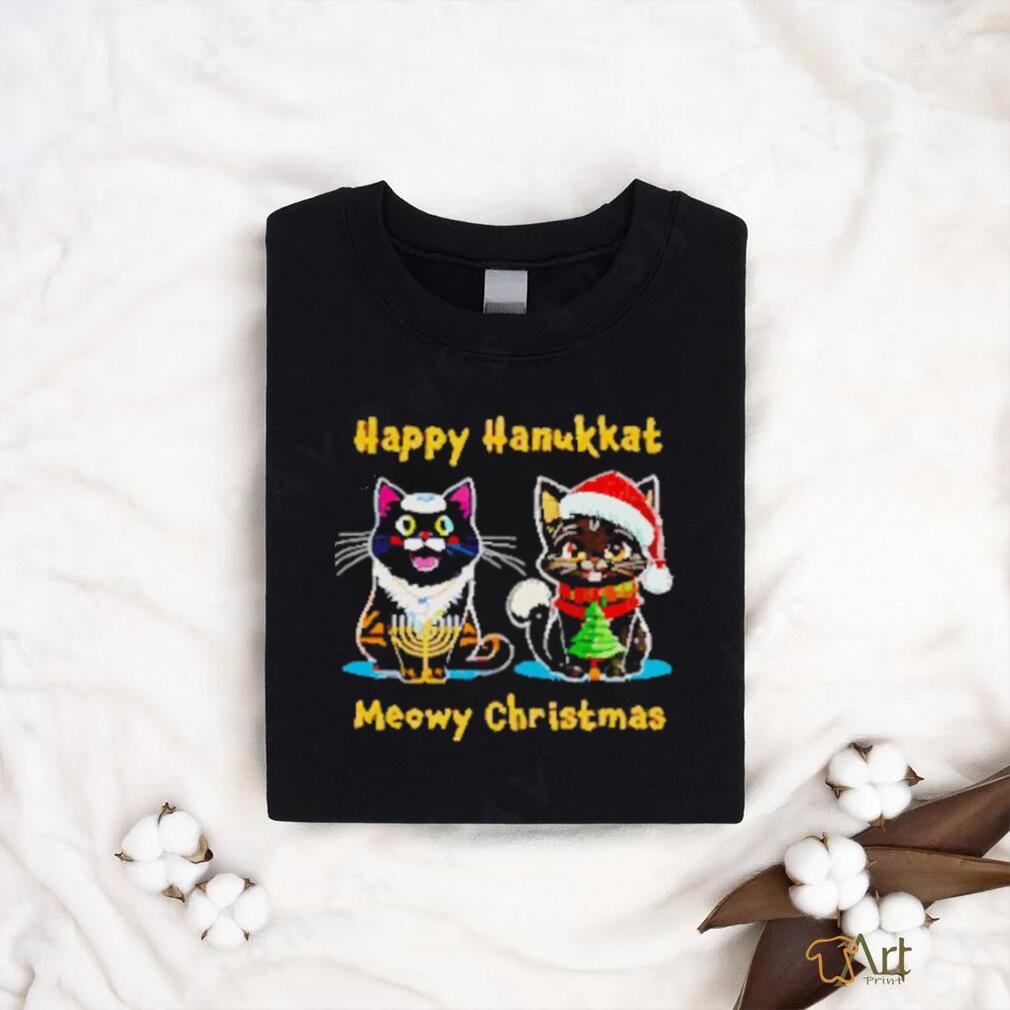 Nice Happy hanukkat meowy Christmas shirt Nice Happy hanukkat meowy Christmas shirt
