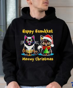 Nice Happy hanukkat meowy Christmas shirt, hoodie, sweater, long sleeve and tank top Nice Happy hanukkat meowy Christmas shirt