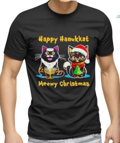 Nice Happy hanukkat meowy Christmas shirt, hoodie, sweater, long sleeve and tank top Nice Happy hanukkat meowy Christmas shirt