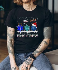 Nice Nurse Santa Hat Reindeer Ems Crew Merry Christmas Shirt