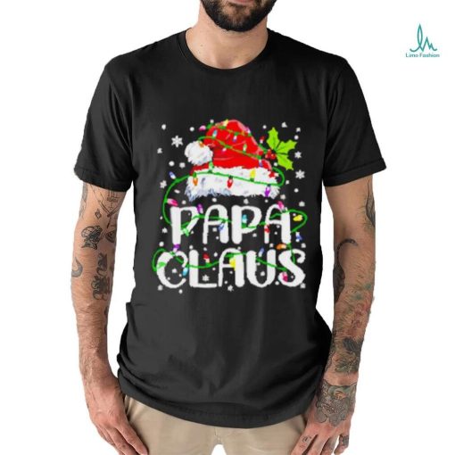 Nice Papa Claus Christmas Lights shirt