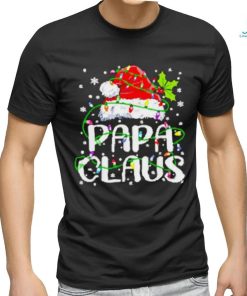 Nice Papa Claus Christmas Lights shirt