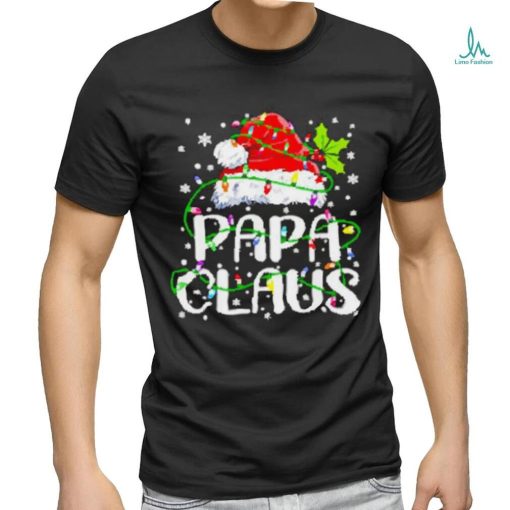 Nice Papa Claus Christmas Lights shirt