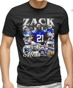 Nice zack Moss number 21 Buffalo Bills football portrait pose retro shirt