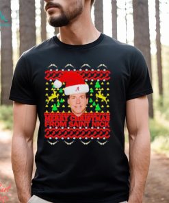 Nick Saban merry Christmas from Saint Nick shirt