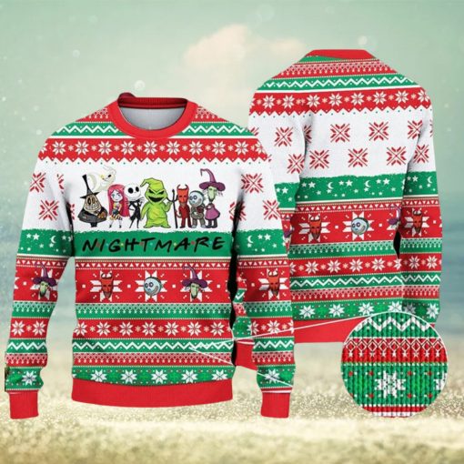 Nightmare Christmas Ugly Christmas Knitted Sweater, Christmas Ugly Sweater