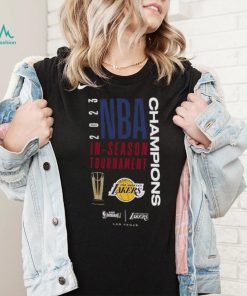 Nike Los Angeles Lakers Youth Black 2023 NBA In Season Tournament Champions Locker Room T Shirt