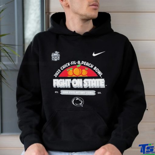 Nike Penn State Nittany Lions Peach Bowl 2023 Fight On State Shirt