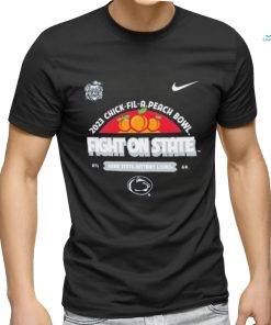 Nike Penn State Nittany Lions Peach Bowl 2023 Fight On State Shirt