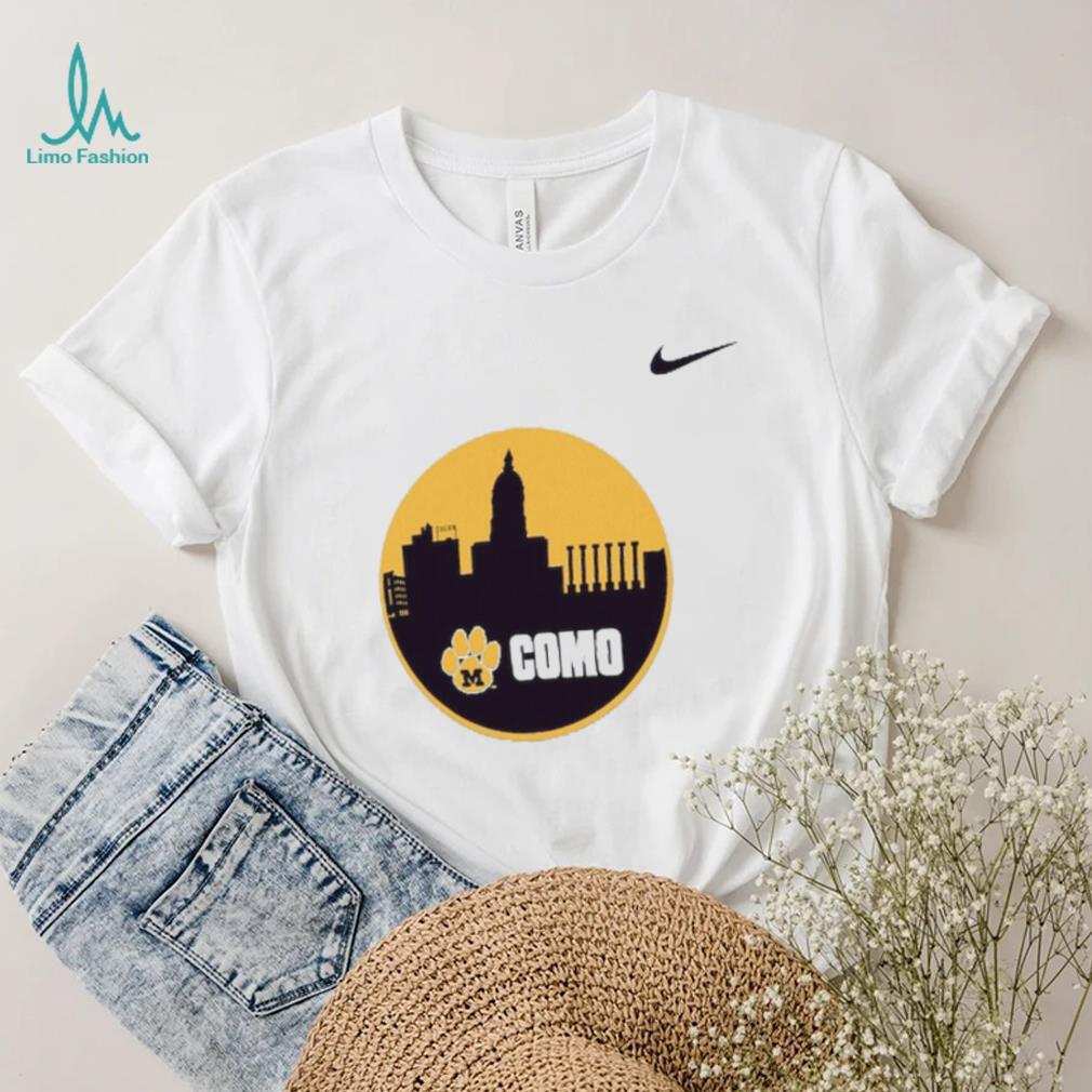 Nike White Missouri Tigers CoMo Shootaround T Shirt Nike White Missouri Tigers CoMo Shootaround T Shirt
