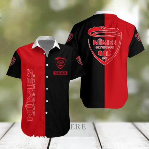 Nimes Olympique Hawaiian Shirt Style Gift For Men And Women