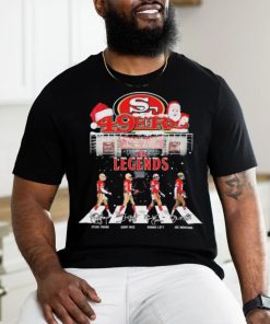 Niner 49ers The Legends Abbey Road Christmas Signatures Shirt