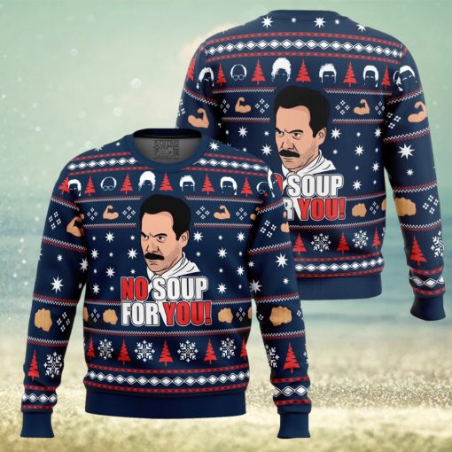 No Soup For You Seinfeld Ugly Christmas Sweater