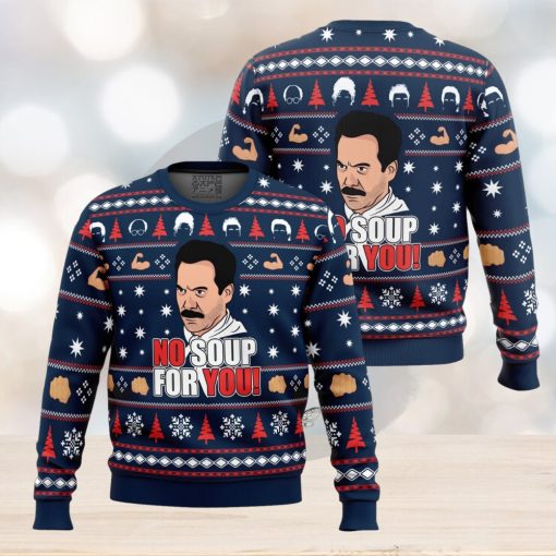 No Soup For You Seinfeld Ugly Christmas Sweater