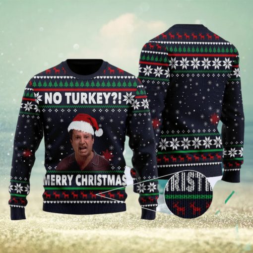 No Turkey Merry Quotes British TV Series Ugly Christmas Sweater Gift For Men Women