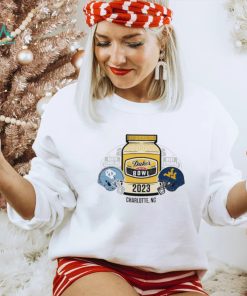 North Carolina Tar Heels vs West Virginia Mountaineers 2023 Duke’s Mayo Bowl Matchup Shirt
