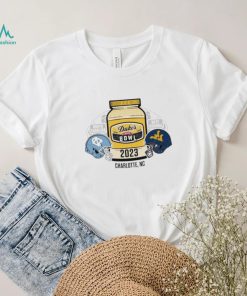 North Carolina Tar Heels vs West Virginia Mountaineers 2023 Duke’s Mayo Bowl Matchup Shirt