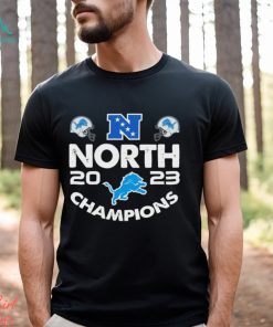 North Champions 2023 Detroit Lions helmets t shirt
