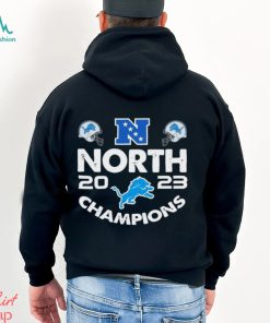 North Champions 2023 Detroit Lions helmets t shirt