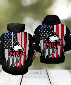 Northern Illinois Huskies NCAA US Flag 3D Printed Hoodie