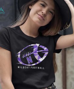 Northwestern wilDcats abstract football black shirt