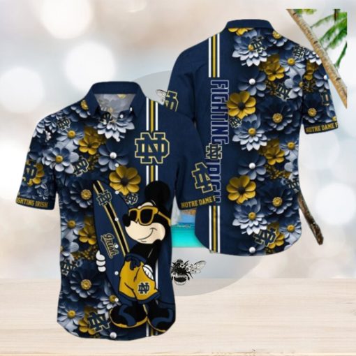 Notre Dame Fighting Irish Hawaiian Shirt Mickey Love Surfing Trending Summer Gift