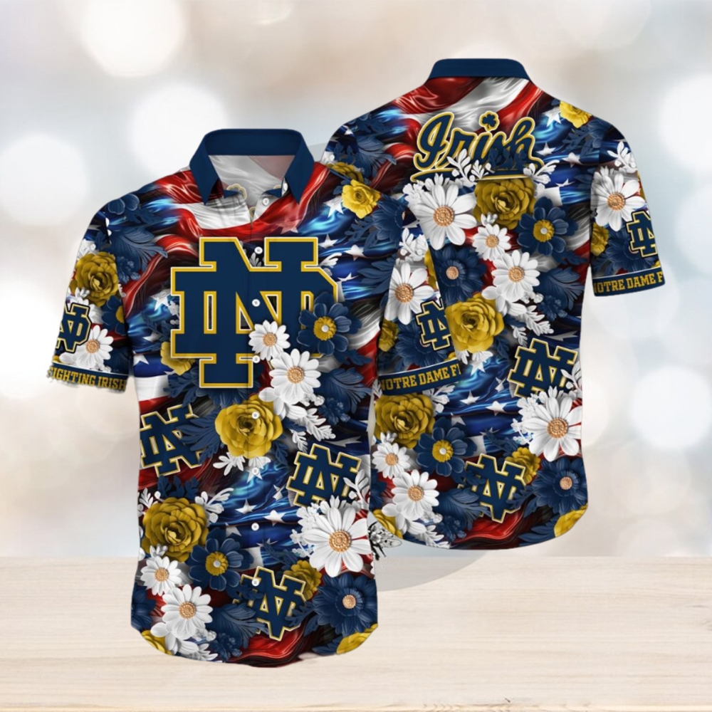 Notre Dame Fighting Irish NCAA1 Hawaii Shirt Independence Day Notre Dame Fighting Irish NCAA1 Hawaii Shirt Independence Day