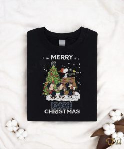 Notre Dame Fighting Irish Snoopy Family Christmas Tree shirt