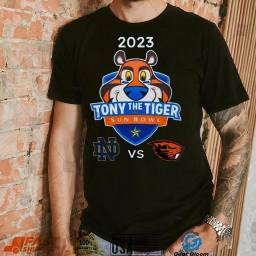 Notre Dame Fighting Irish vs Oregon State Beavers 2023 Tony The Tiger Sun Bowl shirt