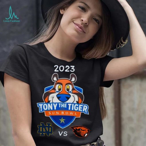 Notre Dame Fighting Irish vs Oregon State Beavers 2023 Tony The Tiger Sun Bowl shirt