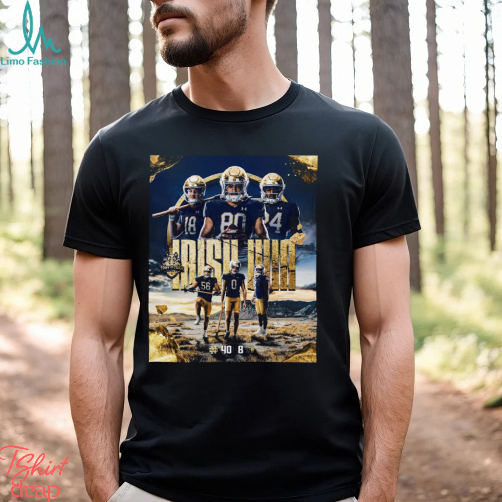 Notre Dame Win 40 8 Oregon State Football 2023 Sun Bowl Champions Final Score Shirt Notre Dame Win 40 8 Oregon State Football 2023 Sun Bowl Champions Final Score Shirt