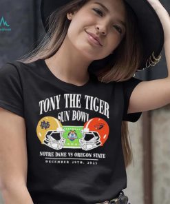 Notre dame fighting irish vs Oregon state beavers 2023 tony the tiger sun bowl shirt