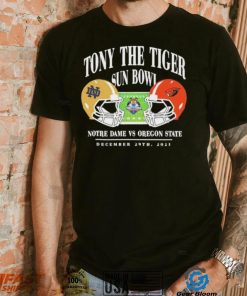 Notre dame fighting irish vs Oregon state beavers 2023 tony the tiger sun bowl shirt