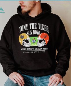 Notre dame fighting irish vs Oregon state beavers 2023 tony the tiger sun bowl shirt