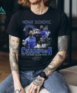 Novak Djokovic Champion Grand Slam 2023 Signature Unisex T Shirt