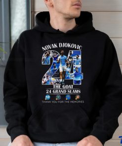 Novak Djokovic The Goat 24 Grand Slams Thank You For The Memories Unisex T Shirt