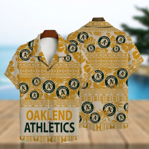 Oakland Athletics Major League Baseball 3D AOP Aloha Hawaiian Shirt