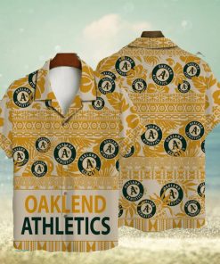 Oakland Athletics Major League Baseball 3D AOP Aloha Hawaiian Shirt