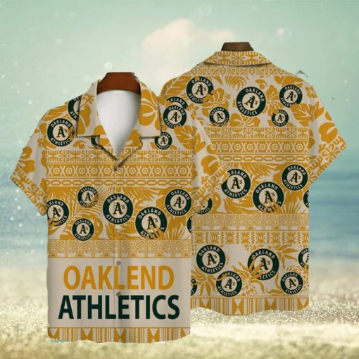 Oakland Athletics Major League Baseball 3D AOP Aloha Hawaiian Shirt