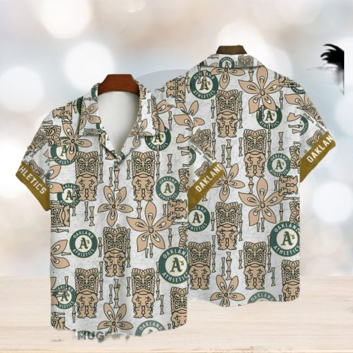 Oakland Athletics Major League Baseball 3D AOP Hawaiian Shirt