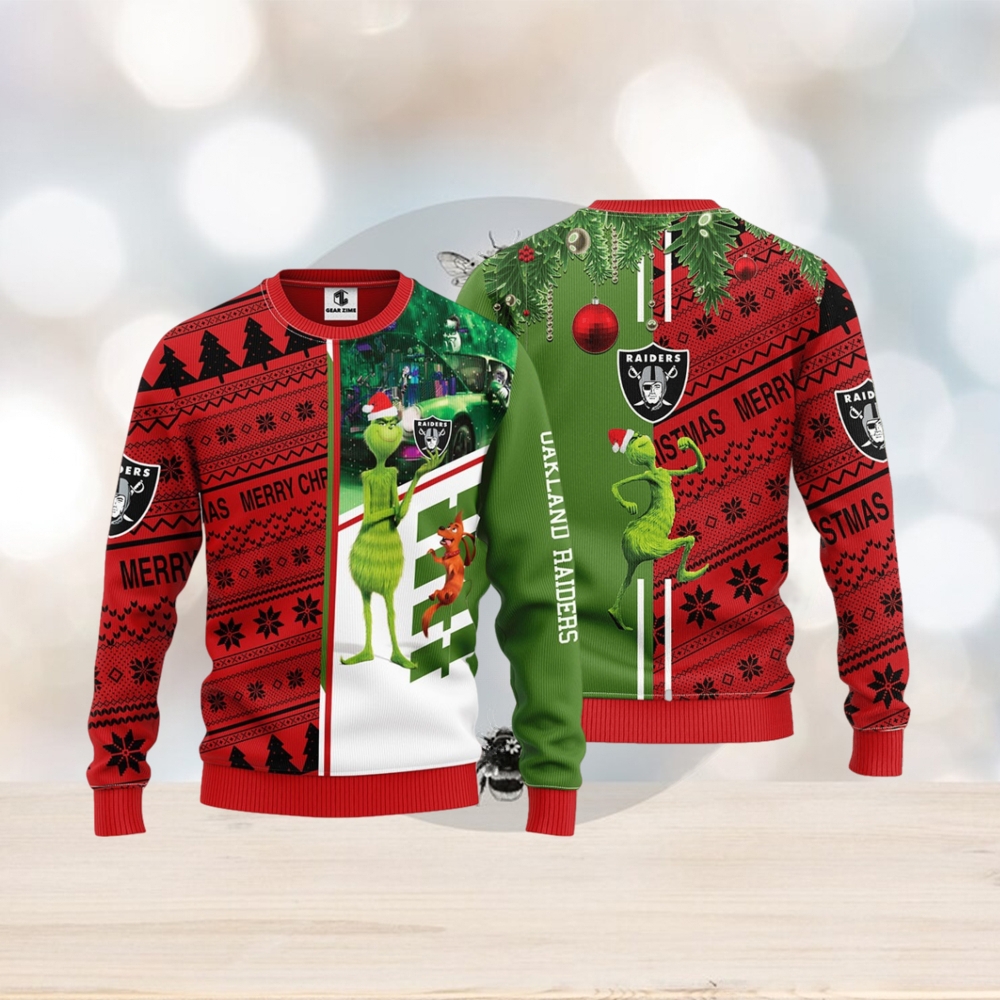 Raiders hotsell green sweater