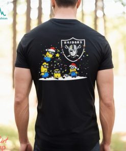 Oakland Raiders Minions Christmas Lights T Shirt