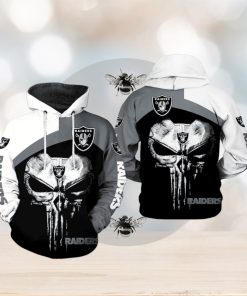 Oakland Raiders NFL Skull Punisher Team 3D Printed Hoodie