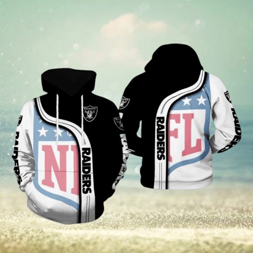 Oakland Raiders NFL Team 3D Printed Hoodie Ver 1